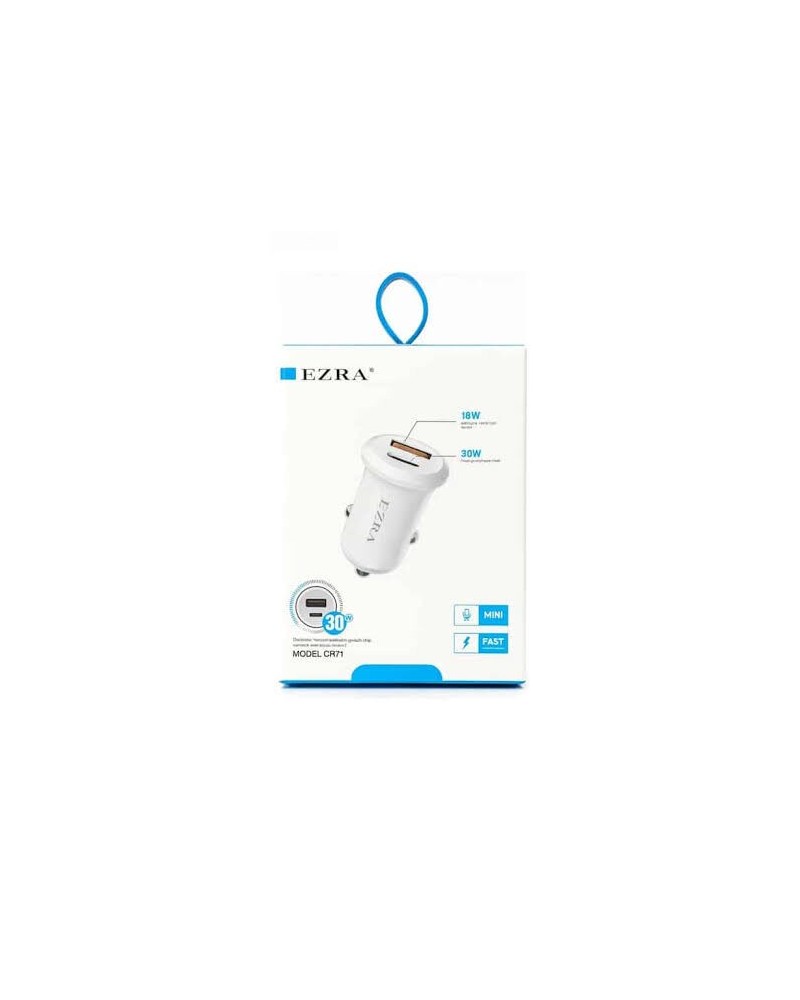 CARGADOR 12V A USB + TIPO C 30W CR71 EZRA
