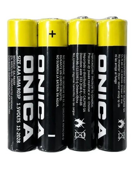 PILAS AAA X 4 CARBON ONICA