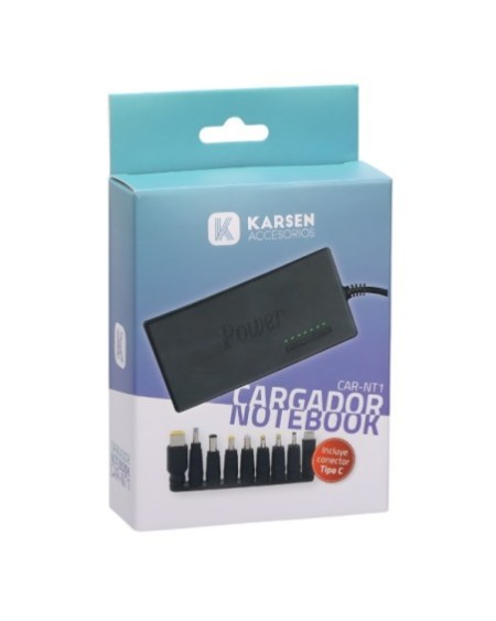 CARGADOR P/NOTEBOOK UNIVERSAL CAR-NT1 KARSEN