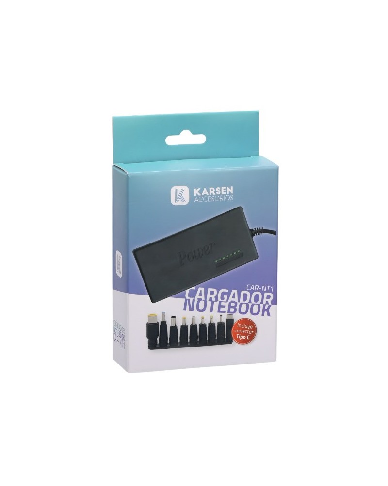 CARGADOR P/NOTEBOOK UNIVERSAL CAR-NT1 KARSEN
