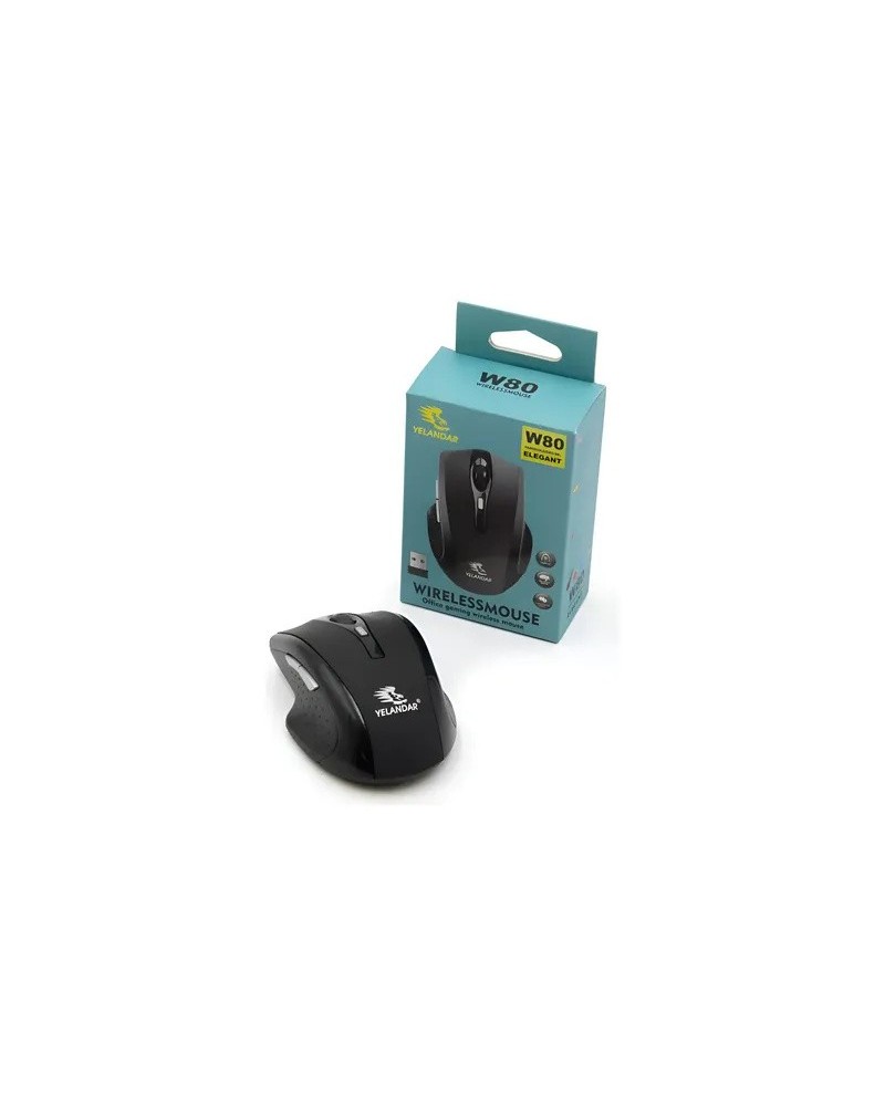 MOUSE WLS NEGRO W80 YELANDAR