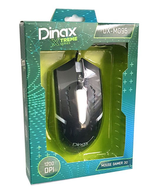 MOUSE GAMER 1200DPI EFECTO LUZ DX-MG95 DINAX