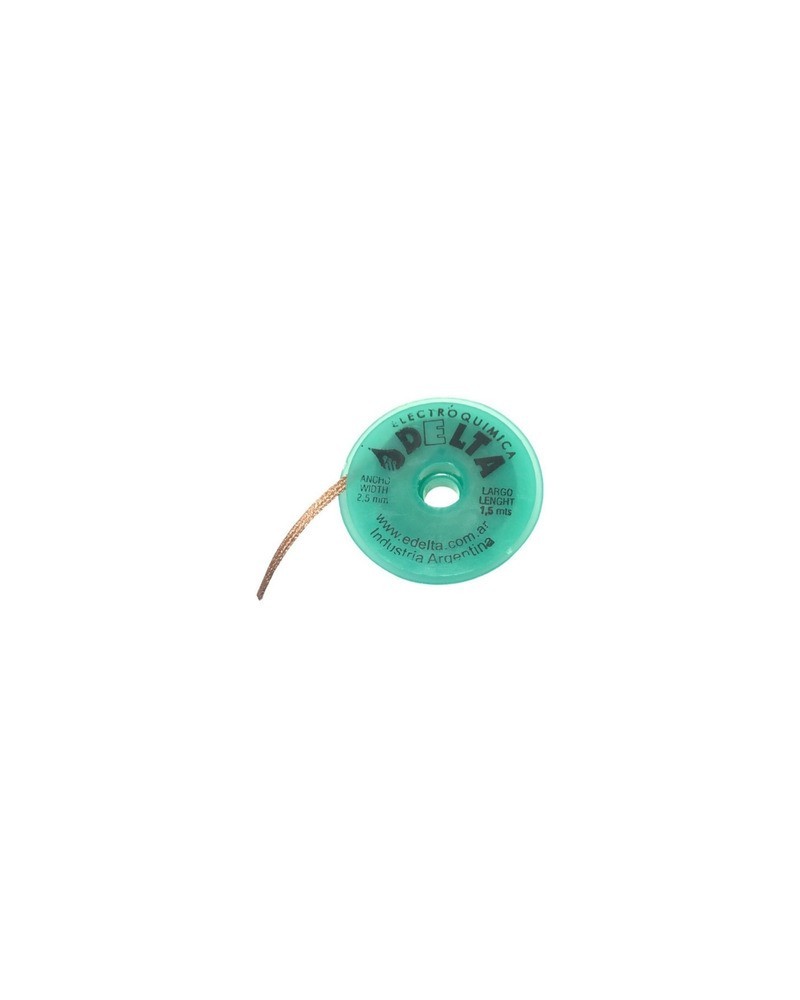 MALLA DESOLDANTE DE COBRE 1.5MTS 2.5MM DELTA