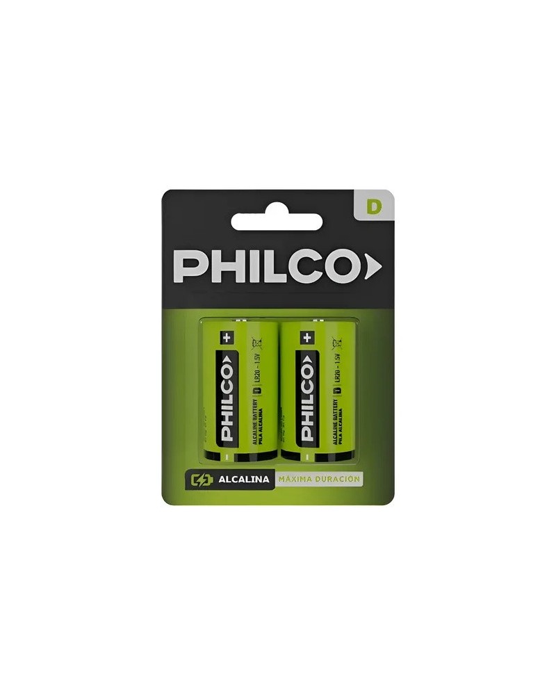PILAS D X 2 ALCALINA GRANDE PHILIPS