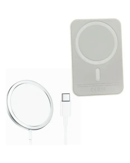 POWER BANK INALAMBRICO BLANCO MAGSAFE IPHONE