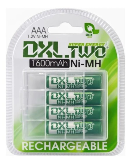 PILAS RECARGABLES AAA X 4 1600MAH 1.2V NI-MH DXL.TWO