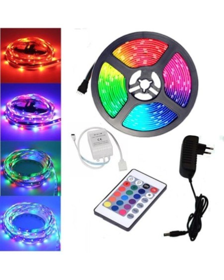 TIRA DE LED 28X35 5MTS C/FUENTE DX-TIRLED01 DINAX
