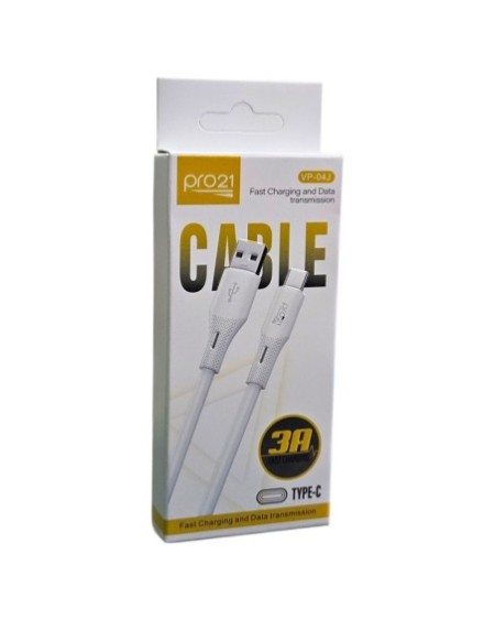 CABLE TIPO C 3AMP CARTGA RAPIDA VP-04J PRO21