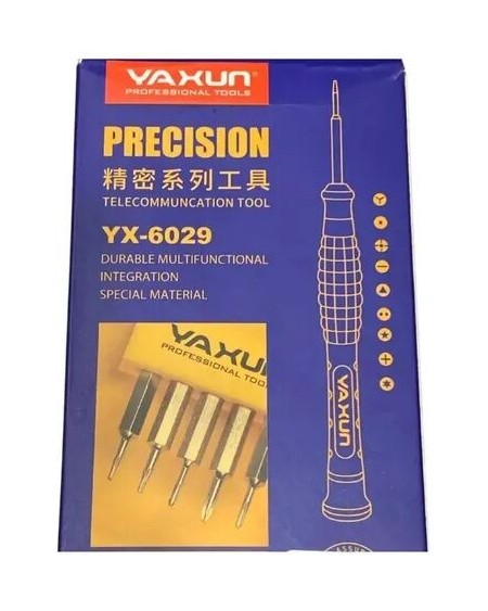 KIT DE DESTORNILLADORES CON PUNTA YX-6029 YAXUN