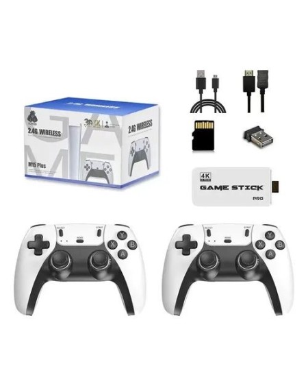 CONSOLA DE JUEGOS 2.4G WIRELESS 4K M15 PLUS FETUZZ