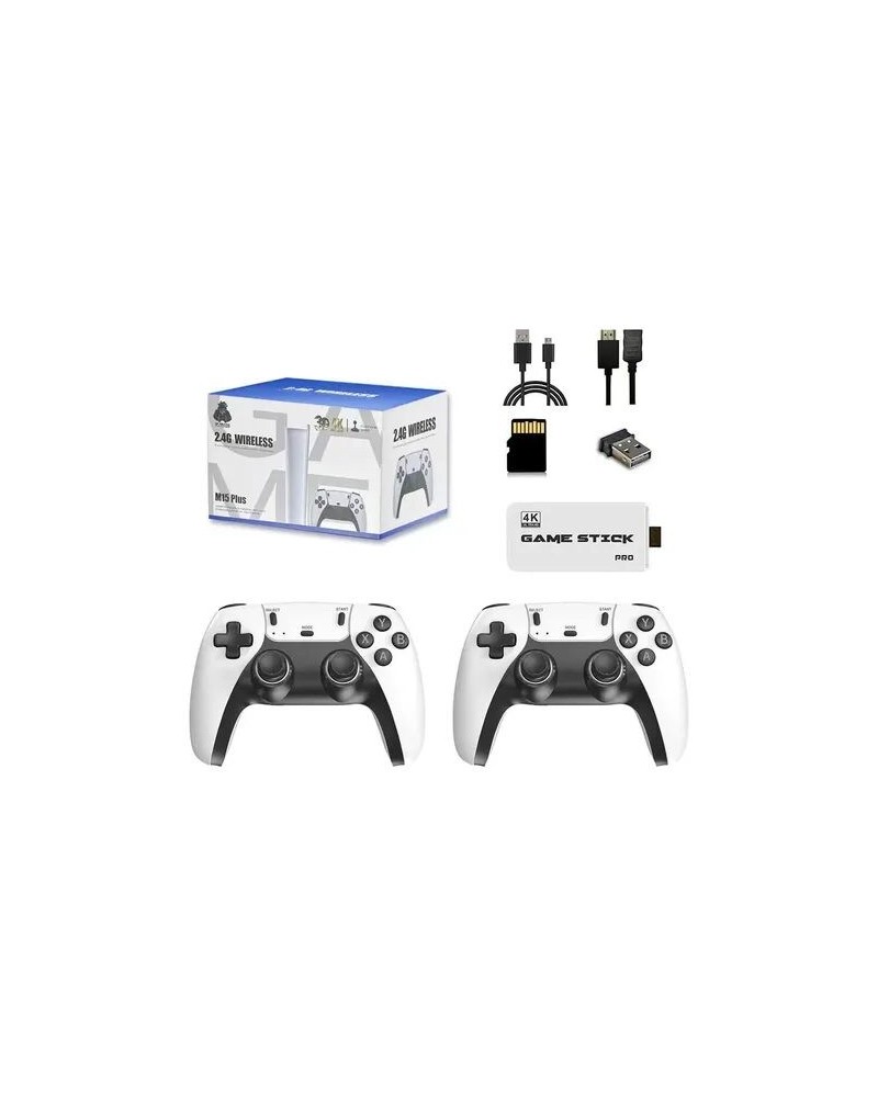 CONSOLA DE JUEGOS 2.4G WIRELESS 4K M15 PLUS FETUZZ