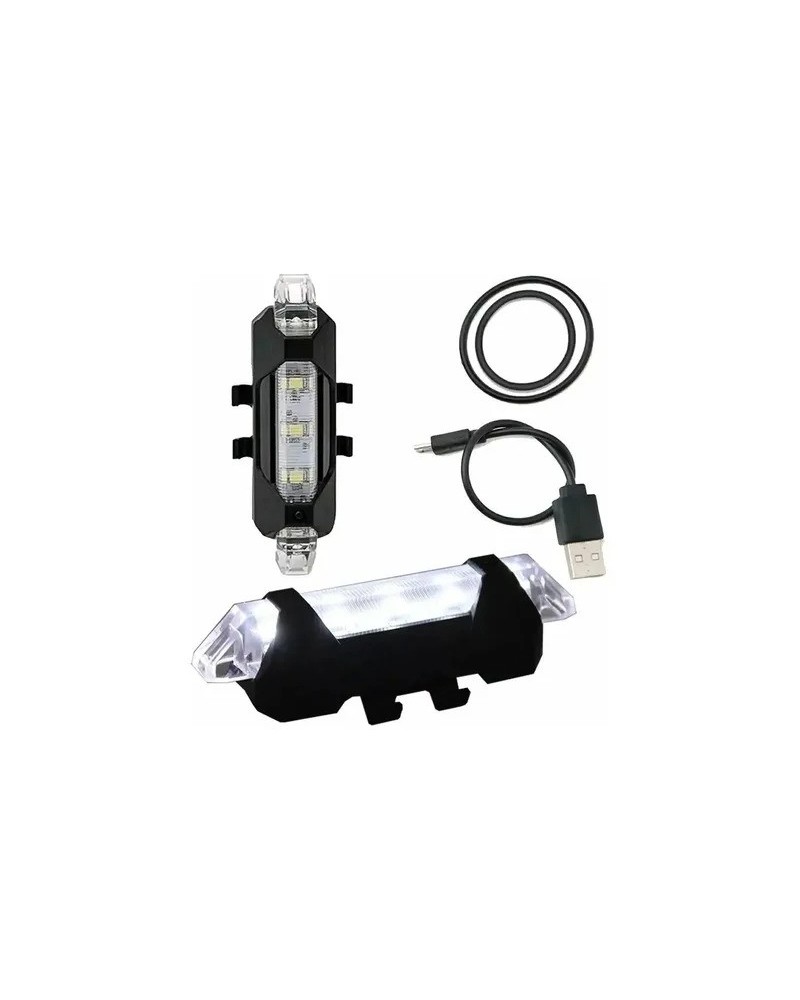 LUZ PARA BICI BLANCA RECARGABLE DC-918