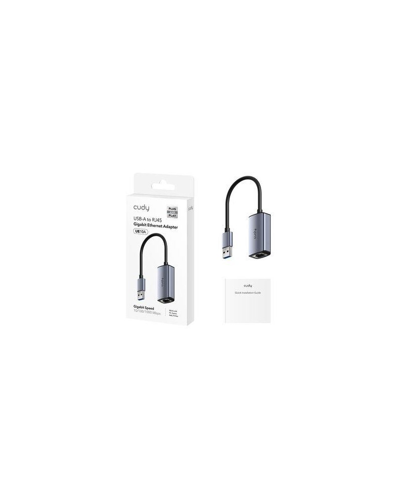 CONVERSOR DE USB A RED RJ45 10/100/1000 UE10A DOMEI