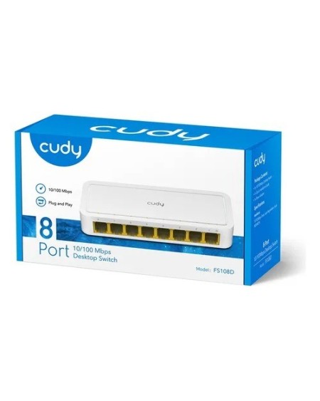 SWITCH 8 BOCAS 10/100MBPS FS108D CUDY