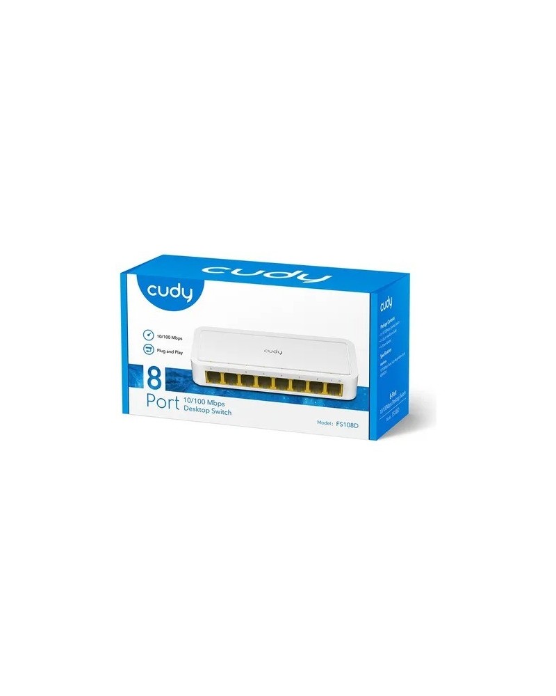 SWITCH 8 BOCAS 10/100MBPS FS108D CUDY