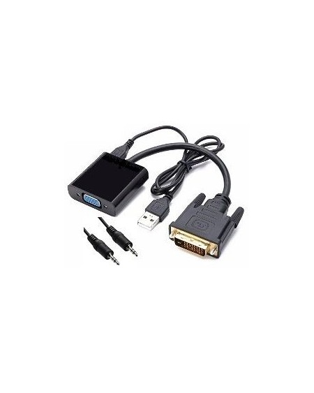 CONVERSOR DVI-D ACTIVO A VGA C/AUDIO 09-020 INT.CO