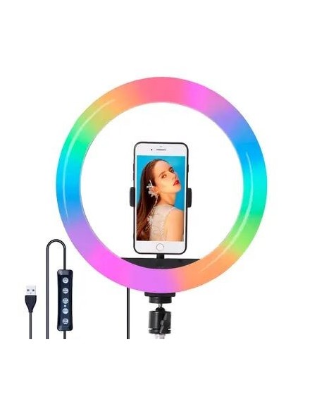 ARO DE LUZ RGB 26CM MJ-26