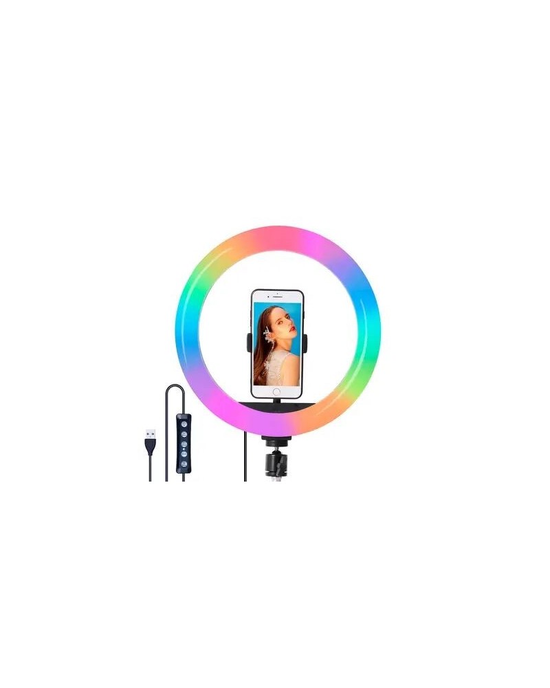 ARO DE LUZ RGB 26CM MJ-26