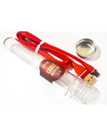 CABLE USB TIPO C 4.2AMP CARGA RAPIDA COLORES EN TUBO DINAX