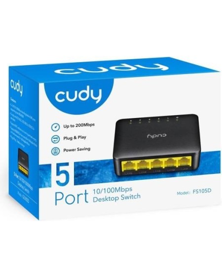SWITCH 5 BOCAS 10/100/1000MBPS FS105U CUDY