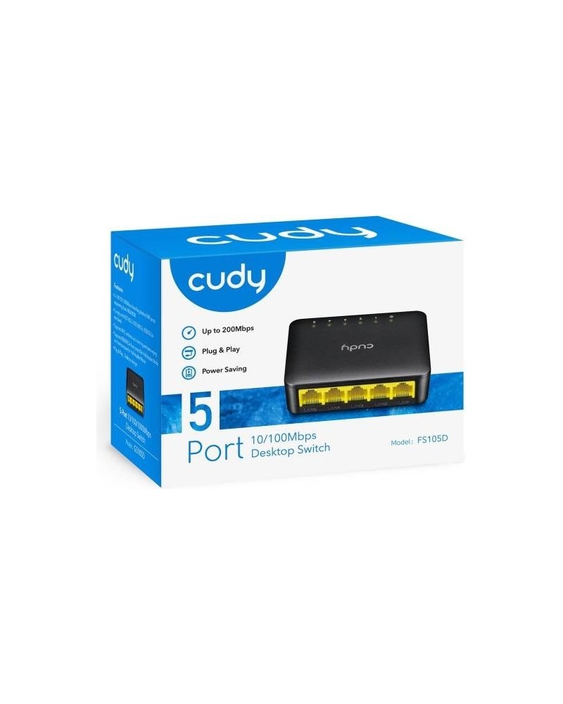 SWITCH 5 BOCAS 10/100/1000MBPS FS105U CUDY