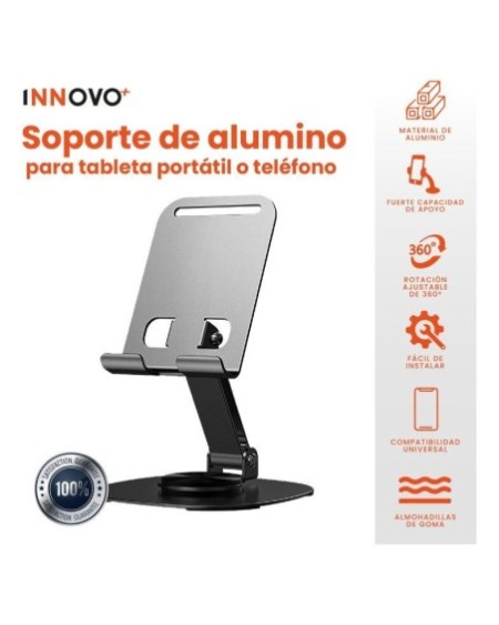 SOPORTE CELU/TABLET 360° METALICO 1093