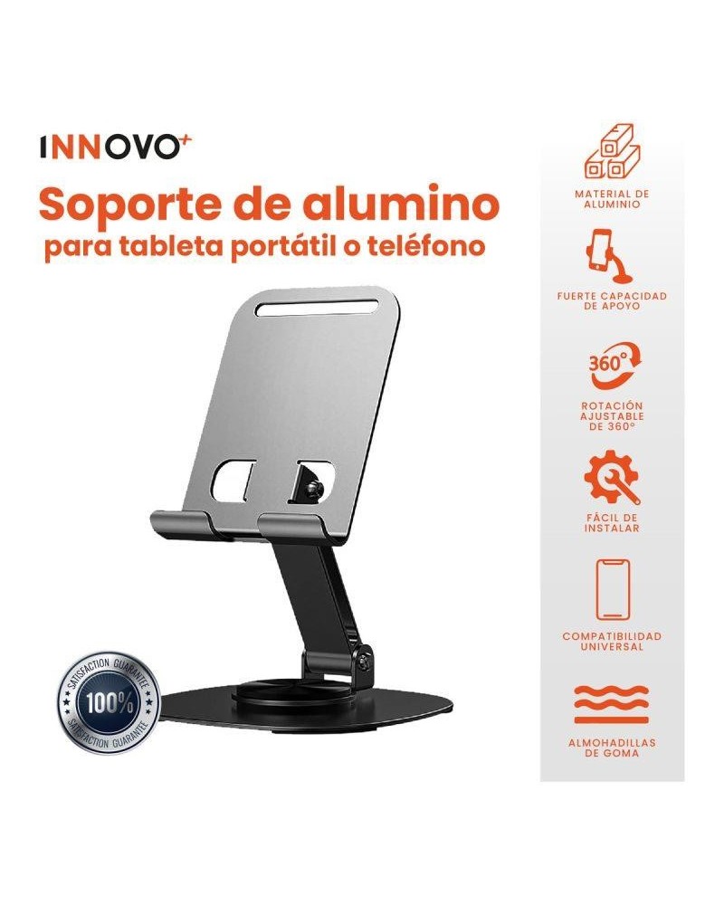 SOPORTE CELU/TABLET 360° METALICO 1093