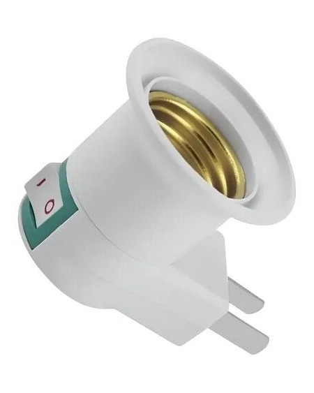 ADAPTADOR PARA FOCO E27 A 220V CON LLAVE