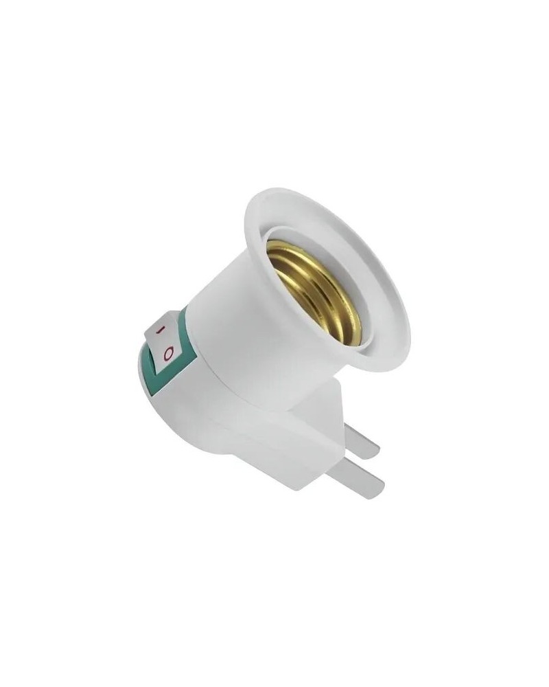ADAPTADOR PARA FOCO E27 A 220V CON LLAVE