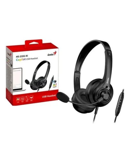 AURICULAR VINCHA C/MIC HS-235U AI COPILOT USB GENIUS
