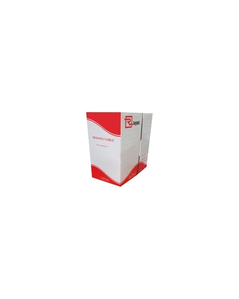 CABLE DE RED UTP X MTS CAT5E NEGRO EXTERIOR DOBLE VAINA RV-UTP-506 REGUVOLT