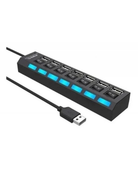 HUB USB 7 PUERTOS 2.0 500GB HI-SPEED