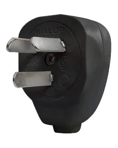 FICHA M PARA CABLE 220V NEGRO 90G