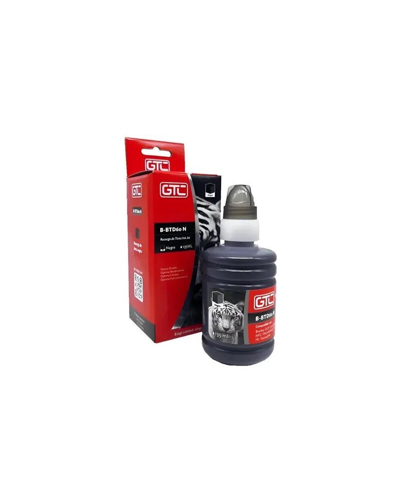 TINTA BROTHER NEGRA B-BTD60N PARA DCPT510 GTC