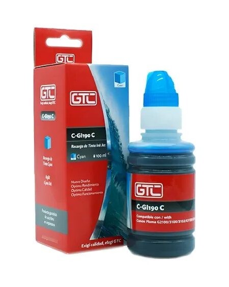 TINTA CANON CYAN G-GL190C PARA G2100/3100 GTC