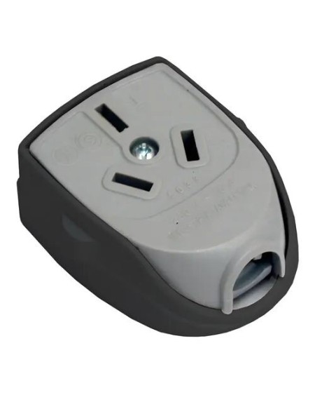 FICHA H PARA CABLE 220V NEGRO 90G