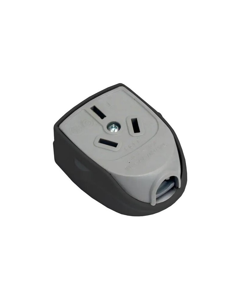 FICHA H PARA CABLE 220V NEGRO 90G
