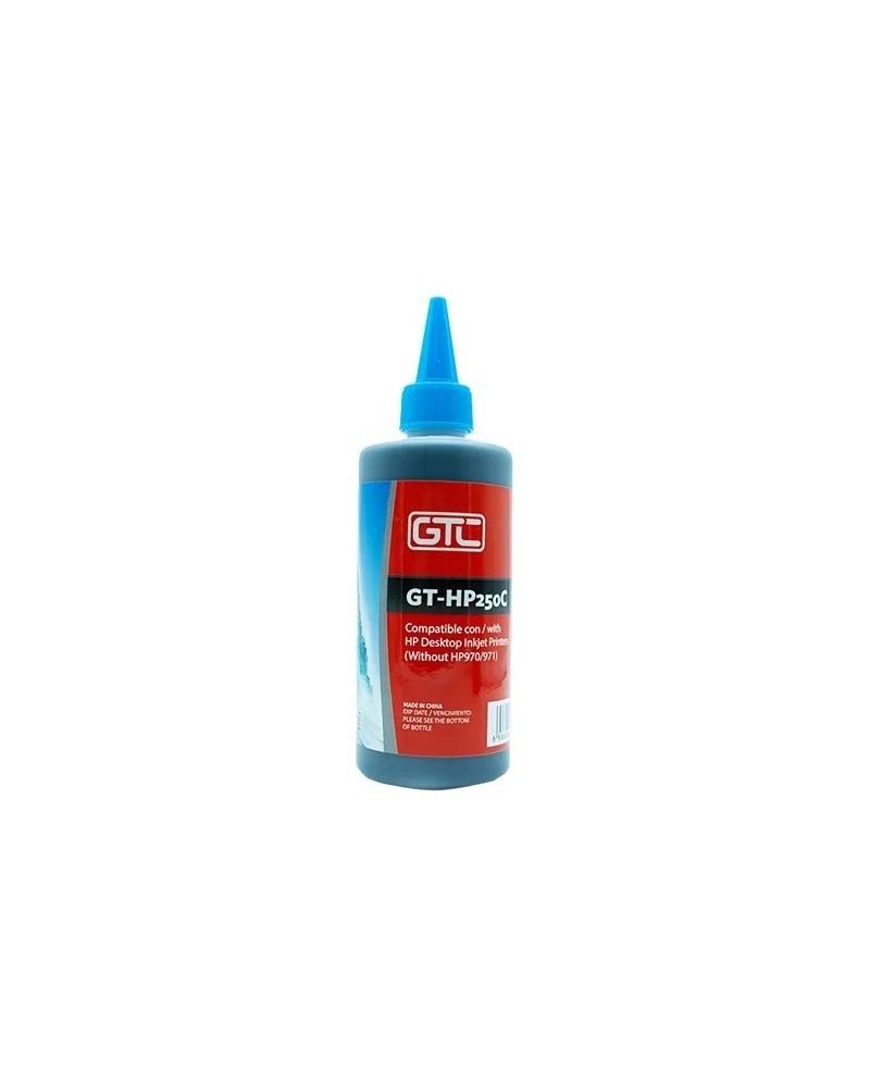 TINTA HP CYAN 250CC GT-HP250 GTC