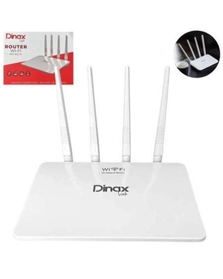 ROUTER WLS 4 ANTENAS DX-7ROU1023 DINAX