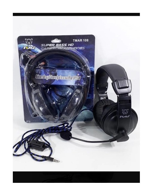 AURICULAR CON MICROFONO PS4 SUPER BASS HD AR 1501 TIME