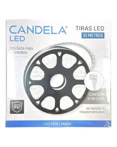 TIRA DE LED NEON BLANCO FRIO 10MTS 7W/M 200LM/M 220V 8086 CANDELA