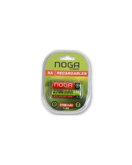 PILAS AA X 2 RECARGABLES 2700MAH NOGA