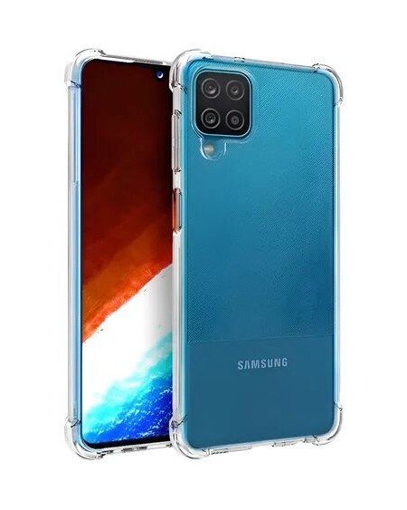 TPU SAMSUNG A12 TRASPARENTE CON AZUL E-DASH
