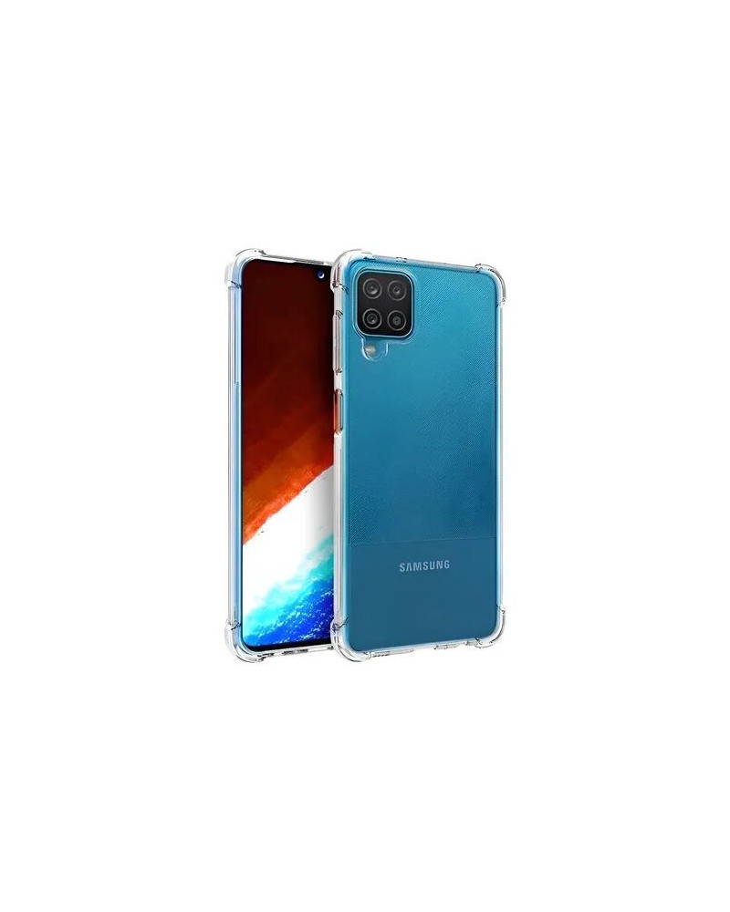 TPU SAMSUNG A12 TRASPARENTE CON AZUL E-DASH
