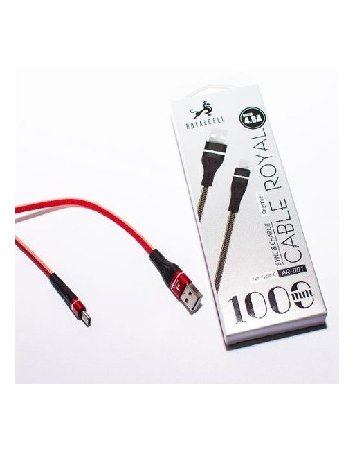 CABLE USB TIPO C 4.8AMP 1MTS CABLE-02 ROYALCELL