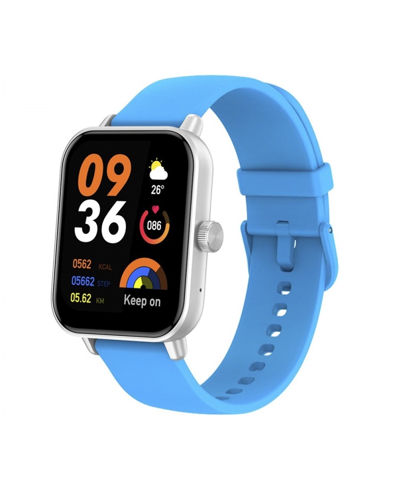 RELOJ INTELIGENTE SMART WATCH GRIZ/CELESTE KVR-671 KOLKE