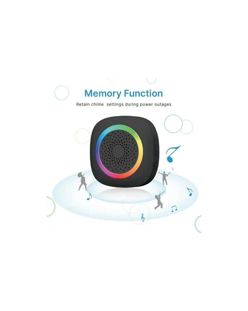 TIMBRE INALAMBRICO RGB NEGRO RL-3995 RL