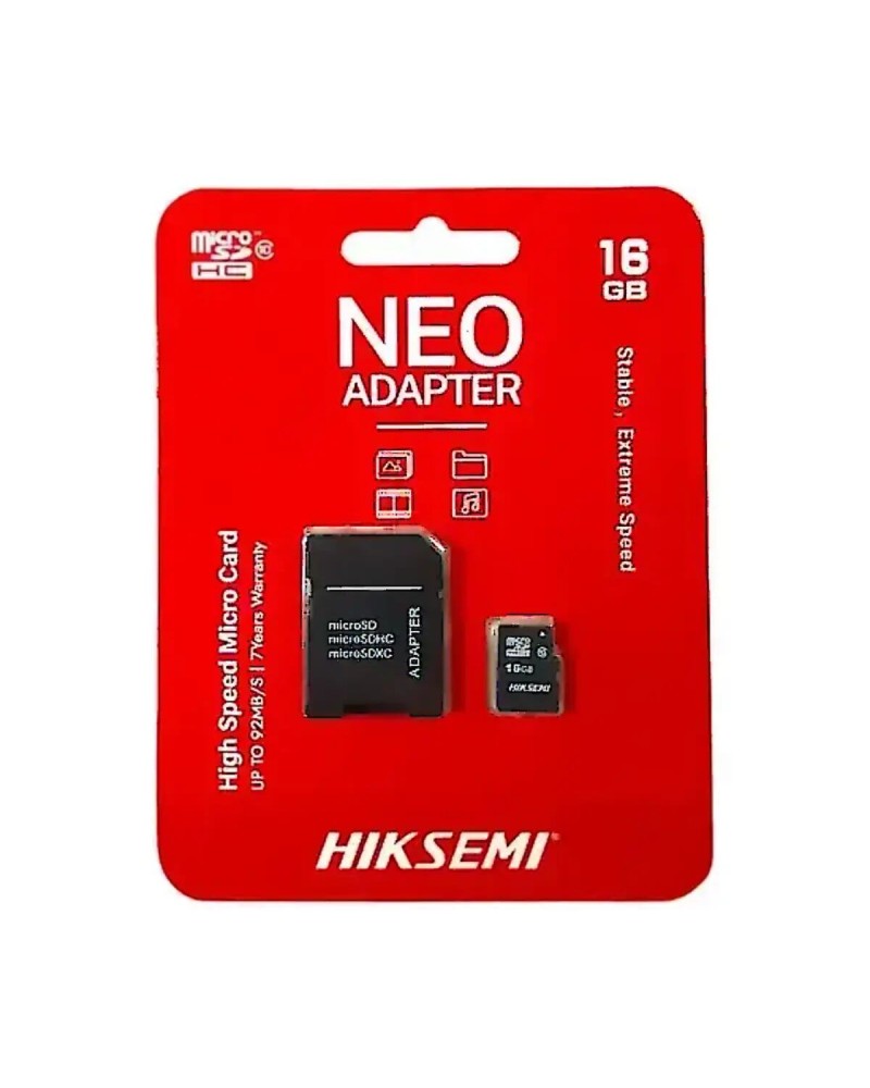 MEMORIA MICRO SD 16GB CL10 HIKSEMI