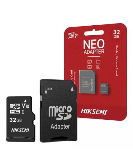 MEMORIA MICRO SD 32GB CLASE 10 V30 NEO HIKSEMI