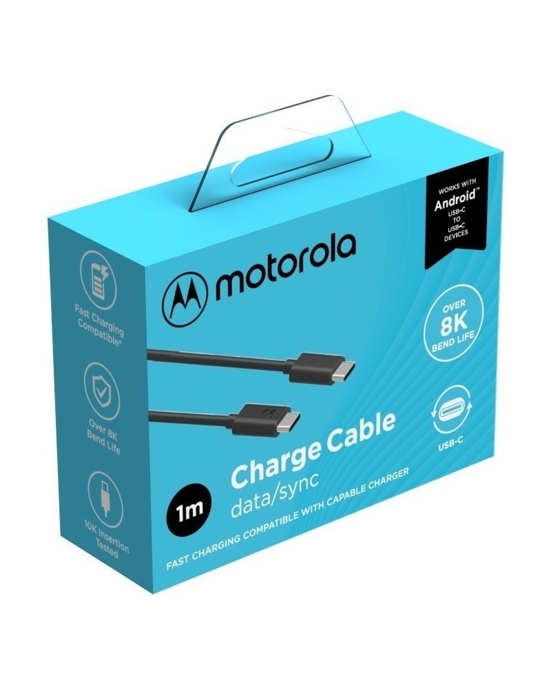 CABLE USB TIPO C M/M 1MTS 8K CARGA RAPIDA MOTOROLA